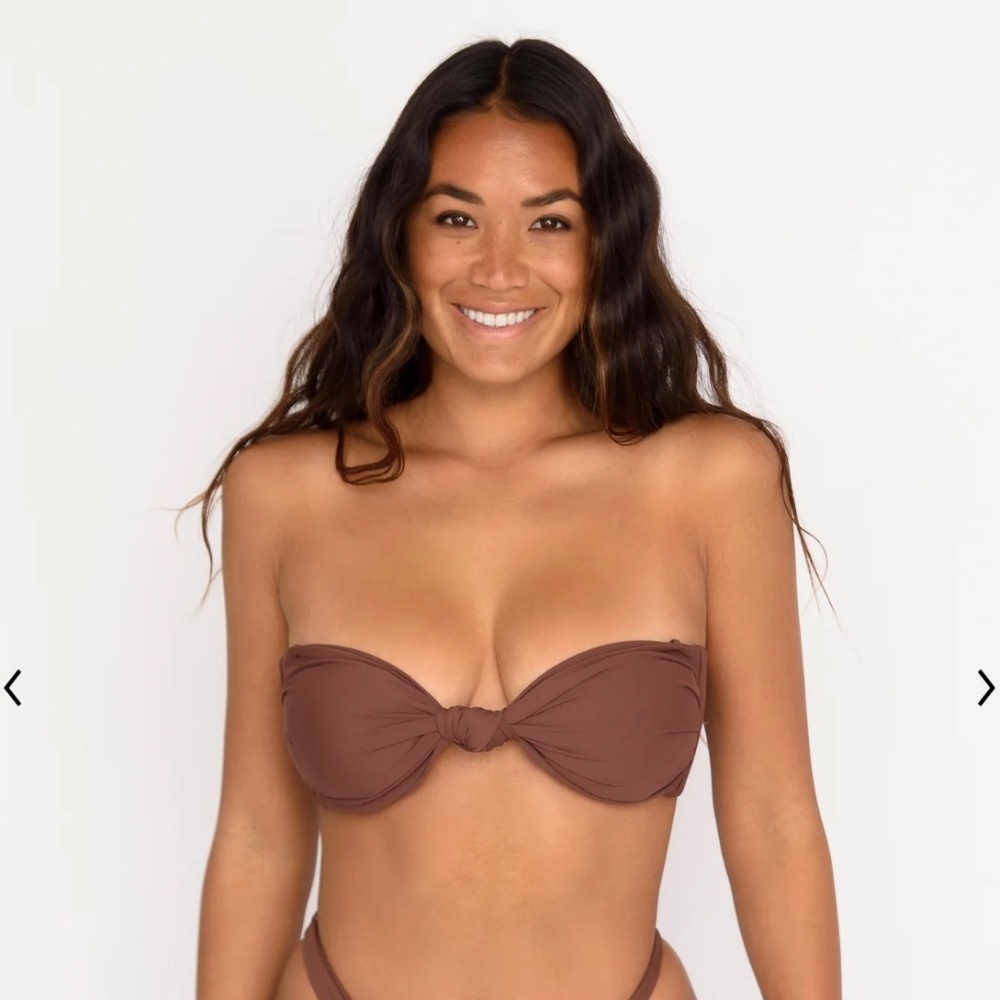 SKATIE Lyndi bikini top in Coconut (brown) - NWT